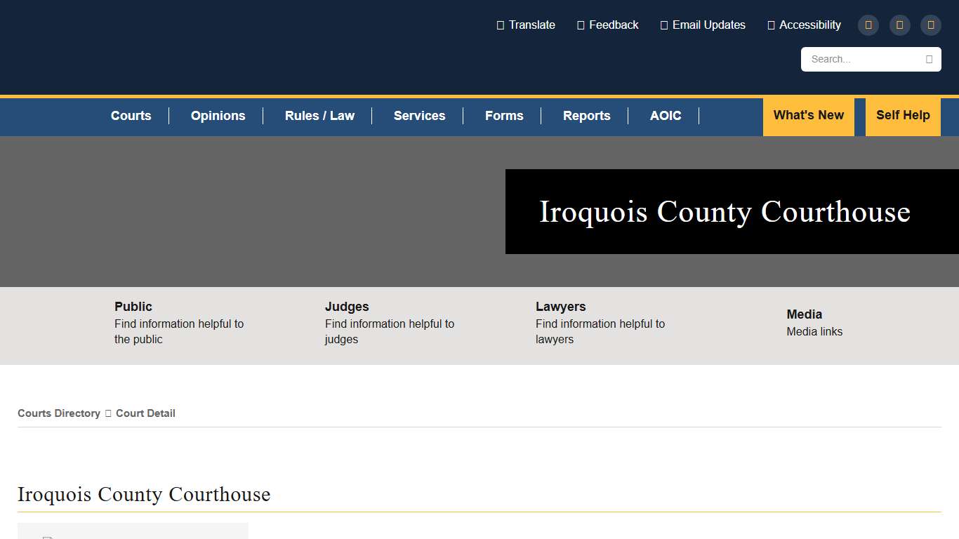 Iroquois County Courthouse | State of Illinois Office of the Illinois Courts
